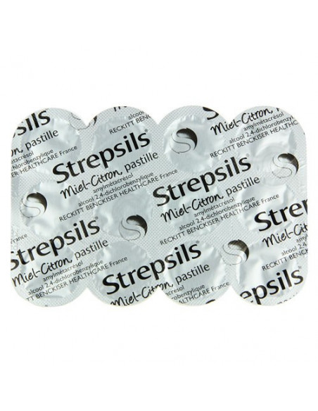 STREPSILS MIEL CITRON pastille à sucer - Toux et maux de gorge