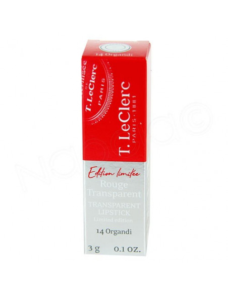 TLeClerc Rouge Transparent Collection Rouge Théophile 3g T. Leclerc - 2