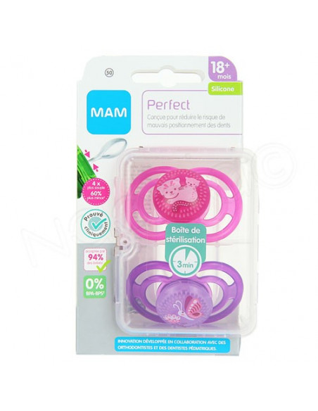 Sucette mam perfect 18 mois - Cdiscount