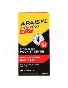 Apaisyl Xpert 100% Radical Poux & Lentes Lotion traitante