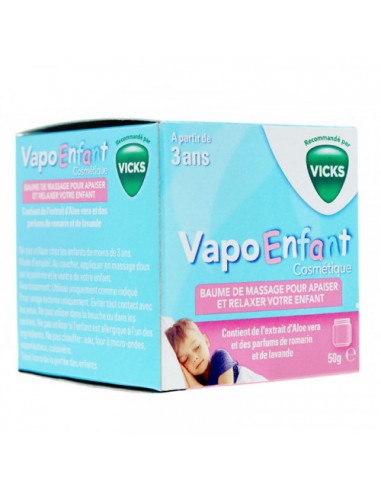 Vicks VapoEnfant Cosmétique Baume de Massage. 50g Vicks - 1