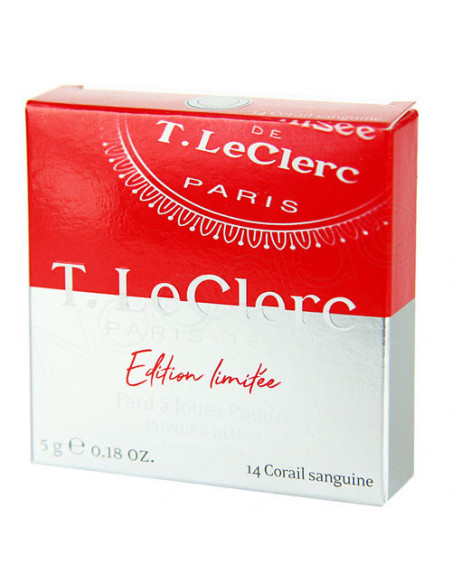 TLeClerc Fard à Joues Poudré Collection Rouge Théophile Poudrier 5g Corail sanguine T. Leclerc - 1