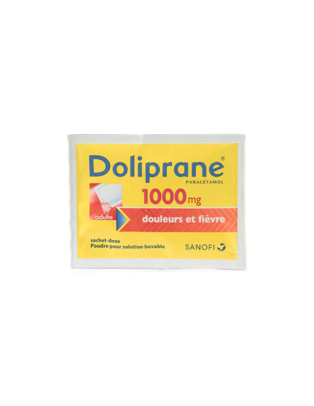 Doliprane 1000 mg 8 sachets poudre - Médicament antalgique et antipyrétique