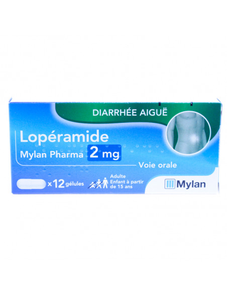 boîte de lopéramide 2mg 12 gélules