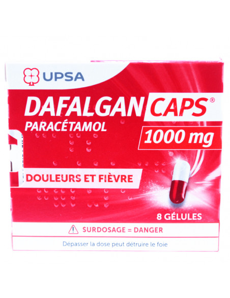 boite de dafalgan caps 1000mg 8 gélules