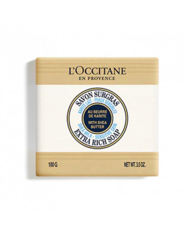 occitane savon surgras karité lait blanc