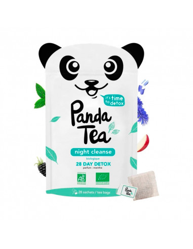 Panda Tea Night Cleanse 28 jours Détox Infusion Bio 28 sachets - Avis et  achat sur Archange Pharma
