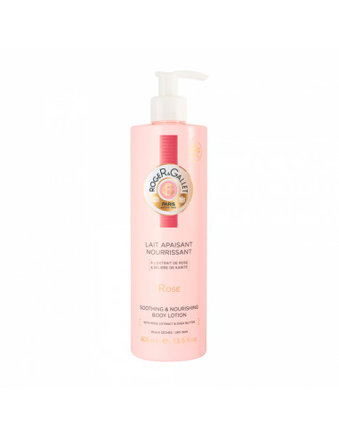 Roger & Gallet Rose Lait Apaisant Nourrissant Flacon-pompe 400ml