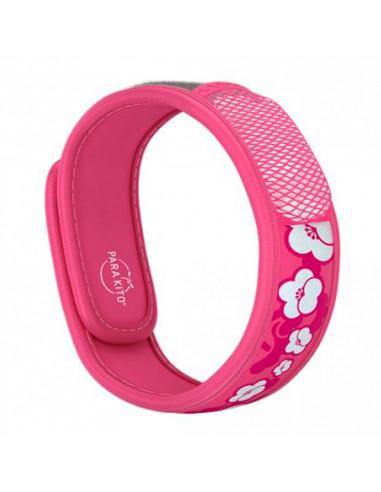 Parakito Bracelet Anti-Moustiques Adulte Rechargeable Sakura