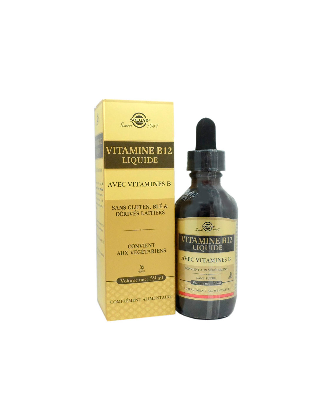 Solgar Vitamine B12 Liquide avec Vitamines B 59ml Avis achat sur Archange Pharma