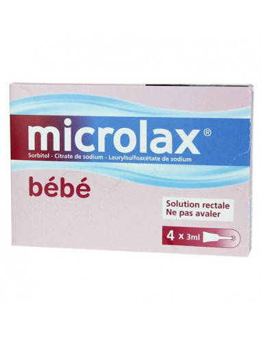 Microlax Solution Rectale pour Adulte 4 unidoses