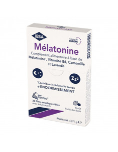 Ibsa Mélatonine FilmTec. 30 films orodispersibles gout fruits des bois