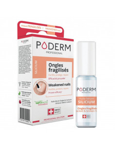 Poderm Silicium Ongles Fragilisés Huile Sérum. 8ml vernis ongles et contours