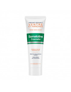 Somatoline Amincissant Ventre et Hanches Crème Effet Chaud. 250ml tube orange vert blanc