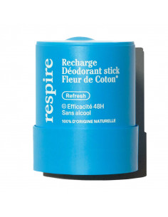 Respire Recharge Déodorant Stick Fleur de Coton. 50g