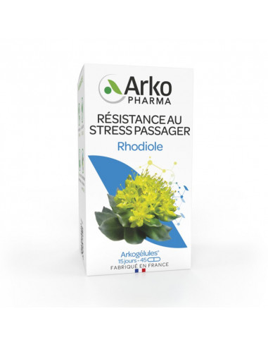 Arkopharma Rhodiole Résistance au Stress Passager. 45 gélules