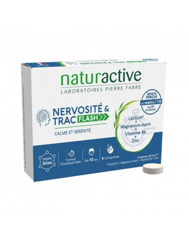 Naturactive Nervosité & Trac Flash. 6 comprimés