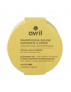 Avril Shampooing Solide Bio Cheveux Secs. 100g