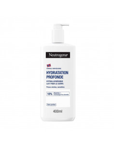 Neutrogena Lotion Hypoallergénique Sans Parfum Flacon Bleu et rouge flacon pompe