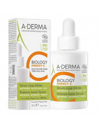 Aderma Biology Energy C Sérum Coup d'éclat. 30ml flacon pipette