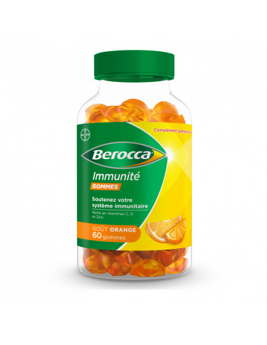 Berocca Immunité Gommes Orange. x60