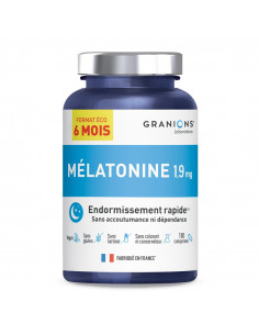 Granions Mélatonine 1,9mg. Format éco 6 mois 180 comprimés