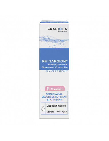 Granions Rhinargion Spray Nasal Décongestionnant. 20ml