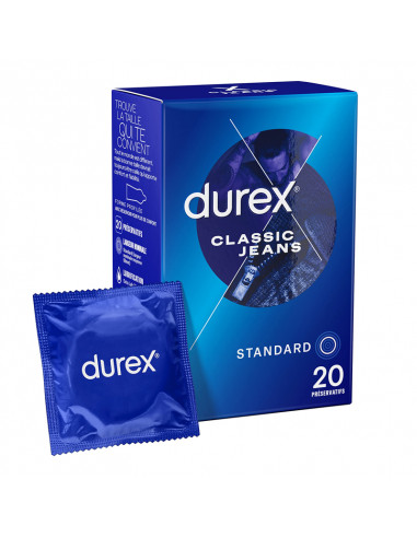 Durex Classic Jeans Standard. 20 préservatifs