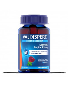 Valdispert Endormissement Sommeil Rapide 1,9mg. 60 gommes