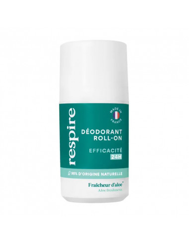 Respire Déodorant Roll-on 24h Fraicheur d'Aloe. 50ml