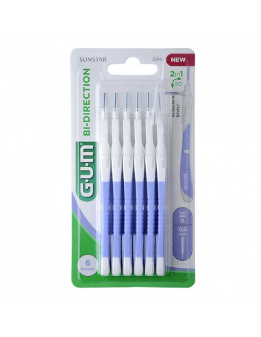 Gum Bi-Direction Brossette Interdentaire 0,6mm. x6