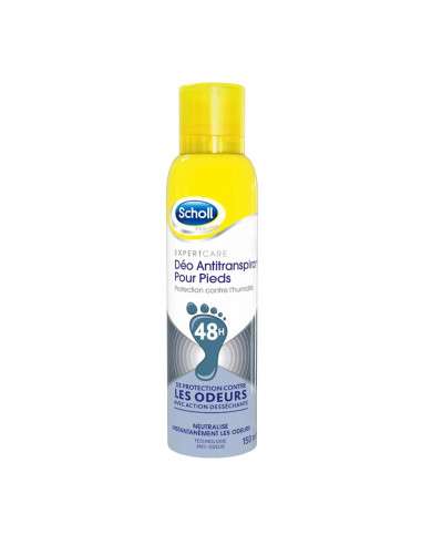 Scholl Déo Antitranspirant Pieds 48h. Spray 150ml