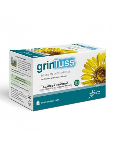 Aboca GrinTuss Adulte Toux sèche et grasse Tisane.20 sachets