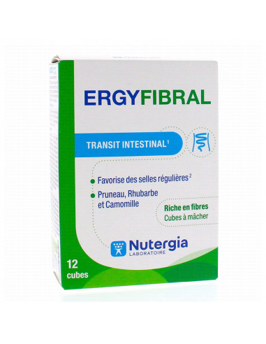 Nutergia Ergyfibral.12 cubes à mâcher