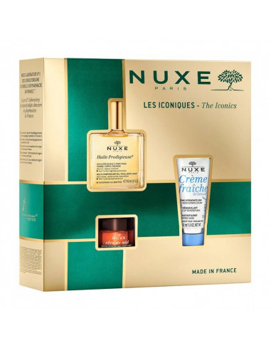 nuxe coffret noel iconiques or et vert