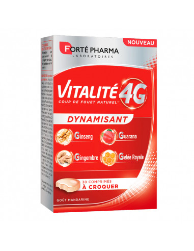 Forté Pharma Vitalité 4G Dynamisant. 30 comprimés à croquer