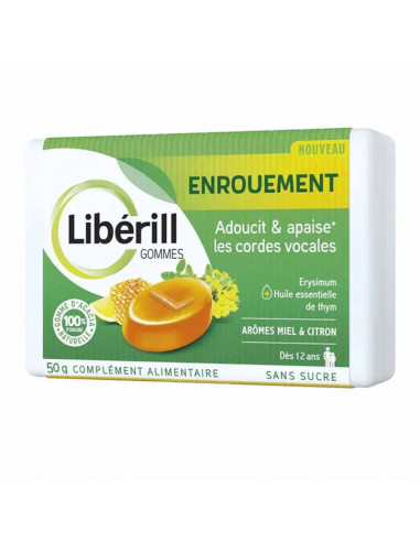 Libérill Gommes Enrouement - dès 12ans. 50g