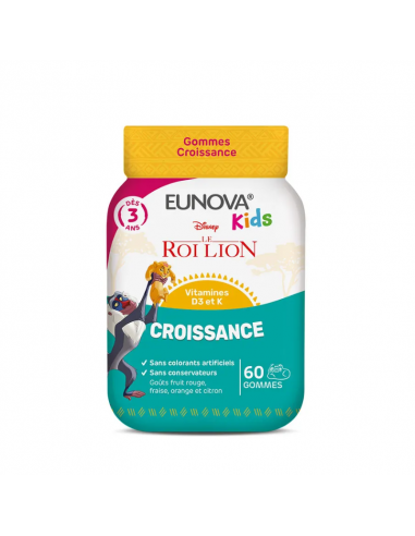 Eunova Kids Croissance Le Roi Lion 60 gummies