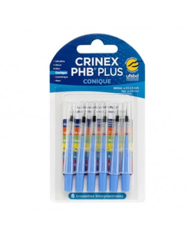 Crinex PHB Plus Conique Brossettes interproximales. x6