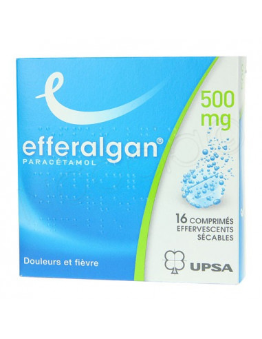 Efferalgan 500mg 16 comprimés effervescents sécables