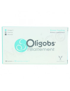 Oligobs Allaitement Complément Alimentaire. 30 comprimés + 30 capsules