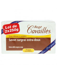 Rogé Cavaillès Savon Surgras extra-doux Peaux sensibles Lot de 2 x 250g