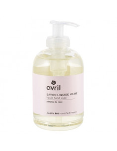 Avril Savon Liquide Mains Bio Pétales de Rose. 300ml