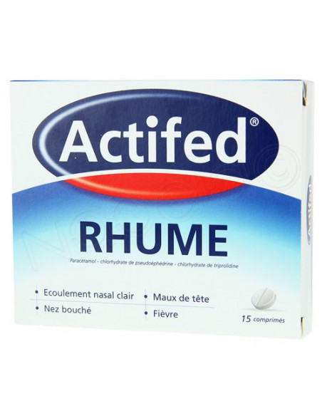 Actifed Rhume 15 comprimés