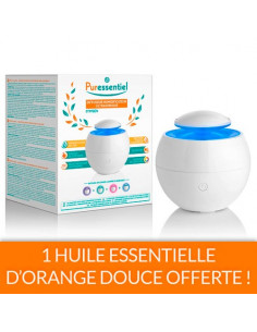 Puressentiel Diffuseur Humidificateur Ultrasonique O'xygen + 1 huile essentielle d'orange douofferte