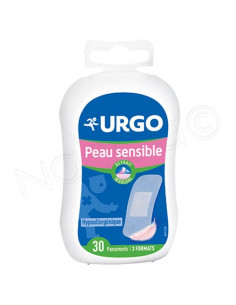 Urgo Peau Sensible Hypoallergénique 30 pansements 3 formats