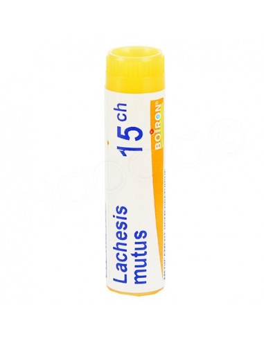 Lachesis Mutus Tube Dose Globules Boiron. 1g 15CH orange