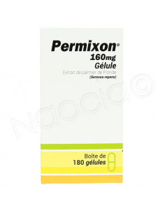 Permixon Extrait de Palmier de Floride 160mg. gélules Boite 180 gélules